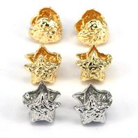 1 Pair Vintage Style Simple Style Star Heart Shape Plating Copper Gold Plated Ear Cuffs main image 2