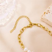 Elegant Letter Stainless Steel Plating 18k Gold Plated Bracelets main image 2