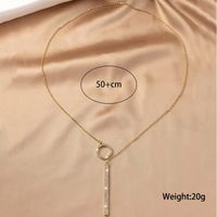 Vintage Style Geometric Solid Color Alloy Plating Women's Necklace main image 6