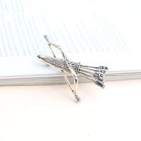 Cool Style Bow And Arrow Alloy Inlay Rhinestones Unisex Brooches sku image 2