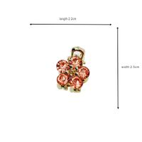 Pinzas Para El Pelo De Diamantes De Imitación De Aleación De Flores De Estilo Simple 1 Pieza main image 6