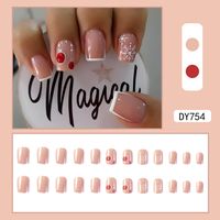 Cute French Style Sweet Cartoon Starry Sky Flower Plastic Nail Patches 1 Piece sku image 27