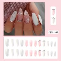 Cute French Style Sweet Cartoon Starry Sky Flower Plastic Nail Patches 1 Piece sku image 63