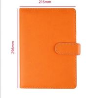 1 Piece Solid Color Learning Pu Leather Preppy Style Notebook sku image 3