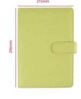 1 Piece Solid Color Learning Pu Leather Preppy Style Notebook sku image 4