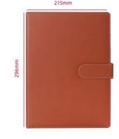 1 Piece Solid Color Learning Pu Leather Preppy Style Notebook sku image 6