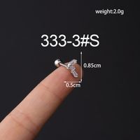 Ear Cartilage Rings & Studs Fashion Geometric Copper Plating Artificial Gemstones sku image 6