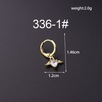 Ear Cartilage Rings & Studs Fashion Animal Copper Plating Artificial Gemstones sku image 4