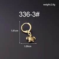 Ear Cartilage Rings & Studs Fashion Animal Copper Plating Artificial Gemstones sku image 1