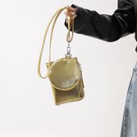 Women's Pu Leather Solid Color Streetwear Sewing Thread Square Zipper Handbag sku image 4