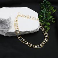 Einfacher Stil Runden Süßwasserperle Kupfer Perlen Überzug 18 Karat Vergoldet Halskette main image 1
