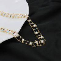 Einfacher Stil Runden Süßwasserperle Kupfer Perlen Überzug 18 Karat Vergoldet Halskette main image 4