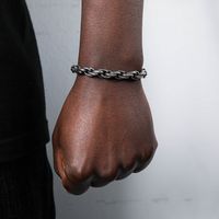 Hip-hop Punk Geometric Stainless Steel Men's Bracelets main image 1