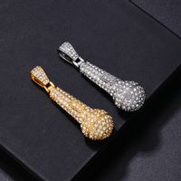 Hip-hop Rock Animal Cross Letter Stainless Steel Alloy Copper Plating Inlay Rhinestones Jewelry Accessories main image 6