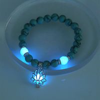 Turquoise Lotus Halloween Luminous Anklet Bracelet sku image 11