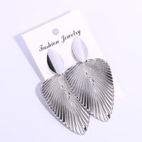 1 Pair Fashion Leaf Alloy Women's Drop Earrings sku image 2