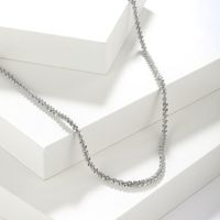 304 Stainless Steel Simple Style Shiny Polishing Plating Solid Color Necklace main image 3