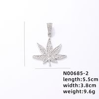 Hip-hop Rock Animal Cross Letter Stainless Steel Alloy Copper Plating Inlay Rhinestones Jewelry Accessories sku image 6
