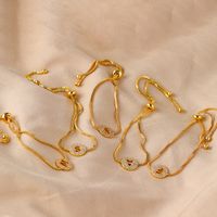 Elegant Lady Streetwear Letter Copper Plating Inlay Zircon Bracelets main image 2