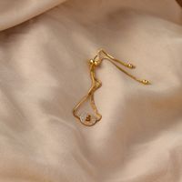 Elegant Lady Streetwear Letter Copper Plating Inlay Zircon Bracelets sku image 2