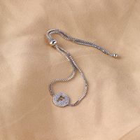 Elegant Lady Streetwear Letter Copper Plating Inlay Zircon Bracelets sku image 6