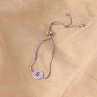 Elegant Lady Streetwear Letter Copper Plating Inlay Zircon Bracelets sku image 8