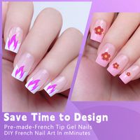 Simple Style Solid Color Plastic Nail Patches main image 3