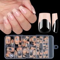 Simple Style Solid Color Plastic Nail Patches sku image 2