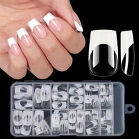 Simple Style Solid Color Plastic Nail Patches sku image 1