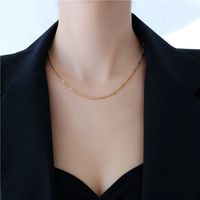 Wholesale Ig Style Modern Style Solid Color Titanium Steel Plating Necklace main image 3