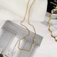 Wholesale Ig Style Modern Style Solid Color Titanium Steel Plating Necklace main image 2