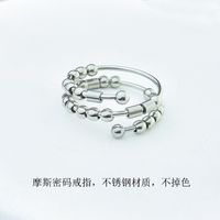 Simple Style Geometric Solid Color Stainless Steel Polishing Plating Open Rings main image 4