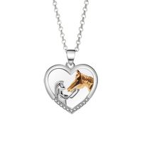 Vintage Style Heart Shape Stainless Steel Alloy Wholesale Pendant Necklace sku image 2