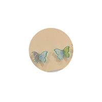 1 Paire Style Simple Papillon Placage Métal Boucles D'oreilles main image 4