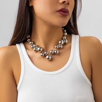 Simple Style Geometric Imitation Pearl Women's Necklace sku image 3