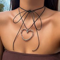 Vintage Style Heart Shape Alloy Wholesale Pendant Necklace sku image 7