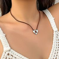 Vintage Style Heart Shape Alloy Wholesale Pendant Necklace sku image 5