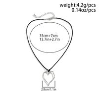 Vintage Style Heart Shape Alloy Wholesale Pendant Necklace sku image 9