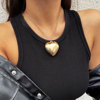 Vintage Style Heart Shape Plastic Flocking Wholesale Pendant Necklace main image 4