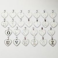 Wholesale Cute Sweet Letter Titanium Steel Plating Inlay Shell Pendant Necklace sku image 1