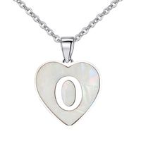 Wholesale Cute Sweet Letter Titanium Steel Plating Inlay Shell Pendant Necklace main image 2