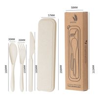 Casual Solid Color Wheat Straw Tableware 1 Set sku image 1