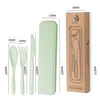 Casual Solid Color Wheat Straw Tableware 1 Set sku image 3