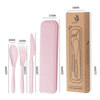 Casual Solid Color Wheat Straw Tableware 1 Set sku image 4