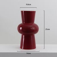 Simple Style Solid Color Ceramics Vase Artificial Decorations sku image 7