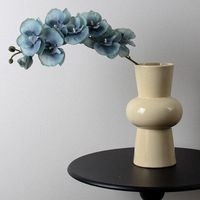 Simple Style Solid Color Ceramics Vase Artificial Decorations main image 4
