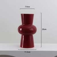 Simple Style Solid Color Ceramics Vase Artificial Decorations sku image 1