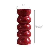 Modern Style Solid Color Ceramics Vase Artificial Decorations sku image 10