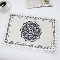 Nordic Style Flower Cotton Placemat sku image 1