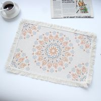 Nordic Style Flower Cotton Placemat sku image 9